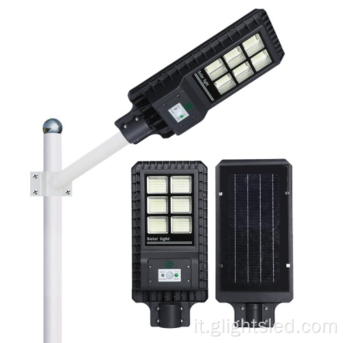 Lampione solare a led tutto in alluminio 60w 120w 180w